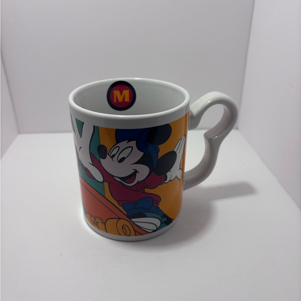 Disney White and Orange Mug‎ with Playful Design